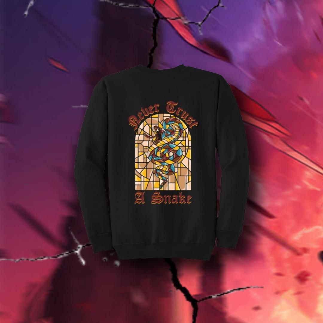 "Never Trust A Snake" Crewneck