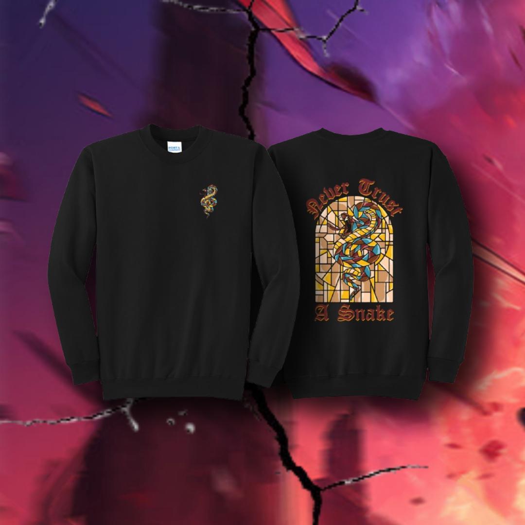 "Never Trust A Snake" Crewneck
